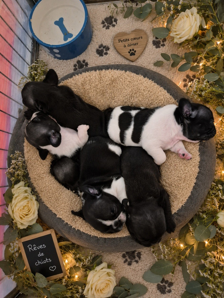 Chiot Bouledogue français de la Colline du Coeur de Feu